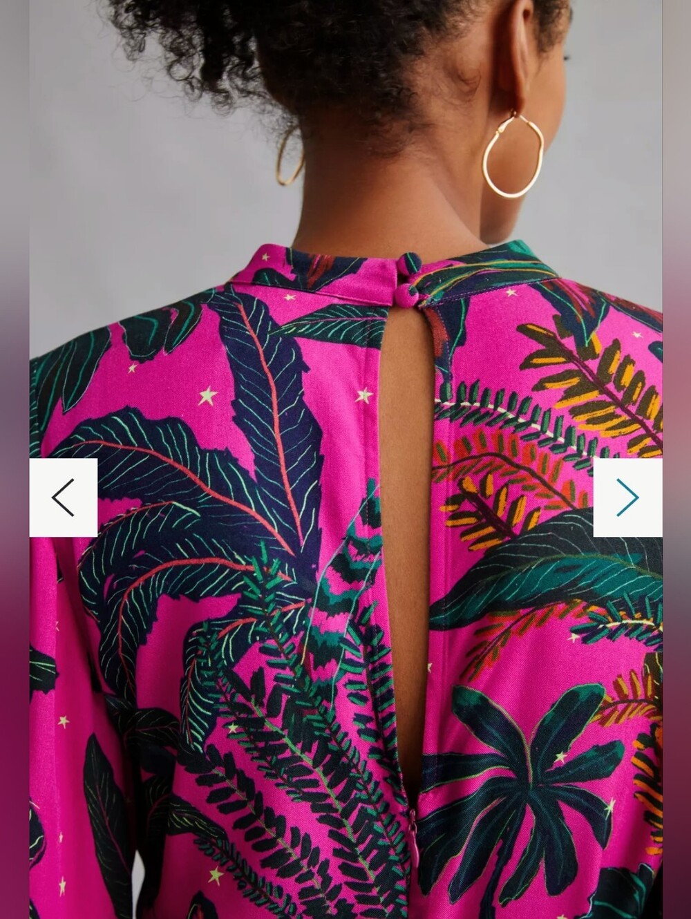 FARM Rio Tropical Fuchsia Wide-Leg Jumpsuit Tie Waist Large Tropical Resort - Picture 4 of 16